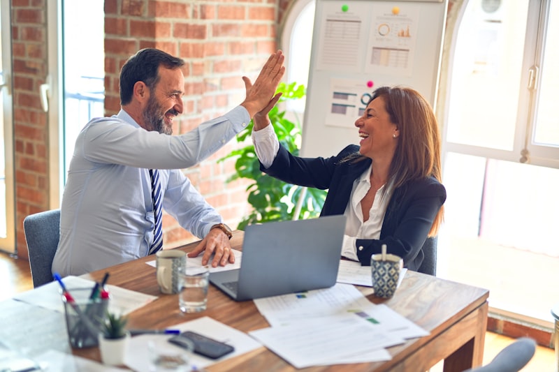 Professional business consulting team